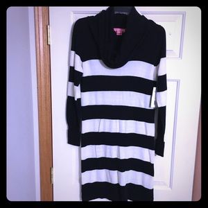 Charlotte Tarantola black and white striped dress